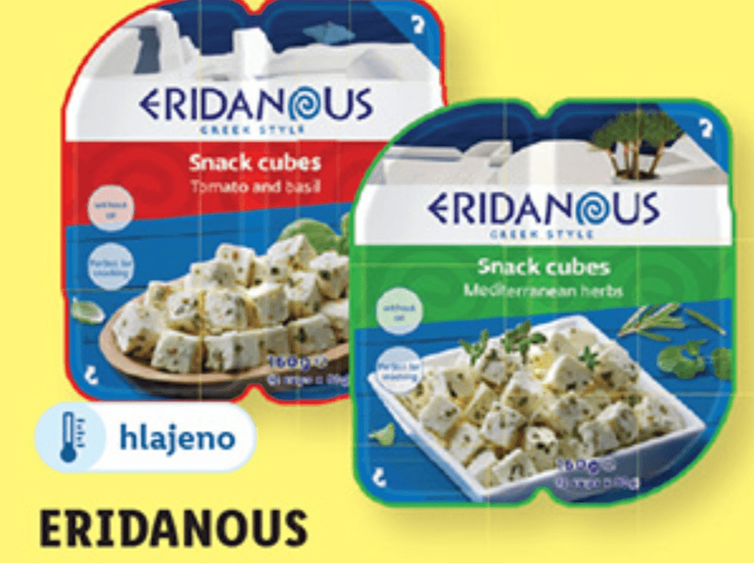 ERIDANOUS Prigrizek iz "Feta" sira 2 x 80 g - Akcija v trgovini Lidl
