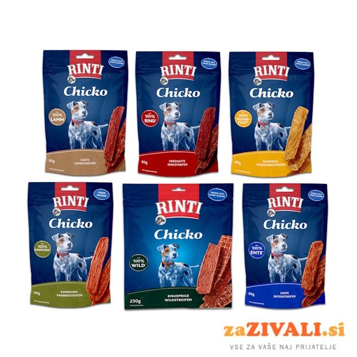 RINTI CHICKO prigrizek za pse 60g, 80 g ali 90g - Akcija v trgovini Mueller