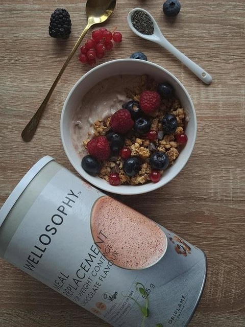 Wellosophy nadomestek obroka z okusom čokolade 525 g - Akcija v trgovini Oriflame