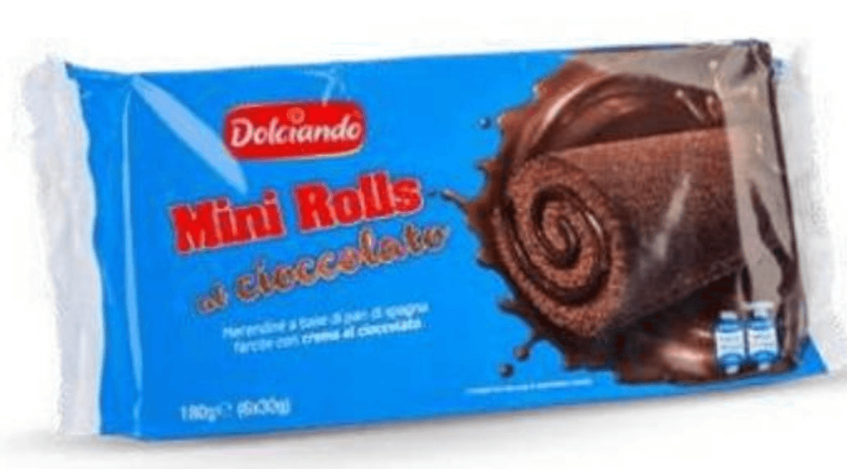 Mini rolade s čokoladnim polnilom 180 g Dolciando - Akcija v trgovini Eurospin