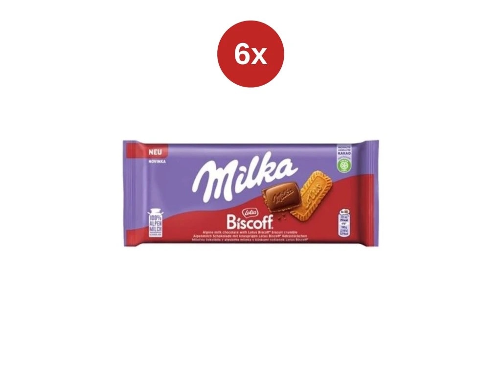 MILKA čokolada Lotus Biscoff 90 g - Akcija v trgovini Kompas Shop