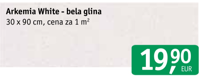 Arkemia White - bela glina Cristacer Arkemia - Akcija v trgovini Jager