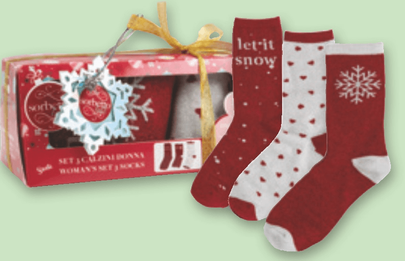 Nogavice darilno pakiranje 3 pari Sorbetto - Akcija v trgovini Spar