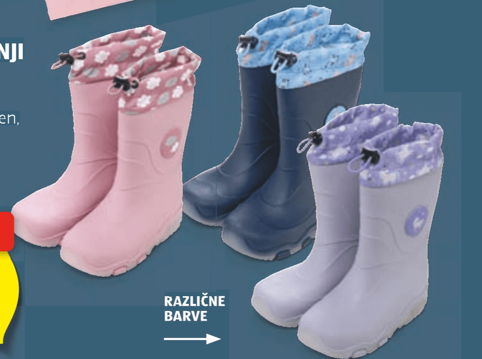 Dežni LED-škornji za malčke LILY & DAN - Akcija v trgovini Hofer