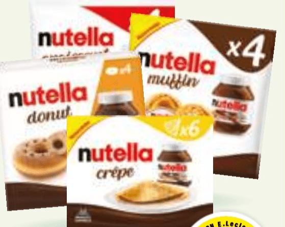 Izdelki z Nutello 240 g - 340 g Nutella - Akcija v trgovini E.Leclerc