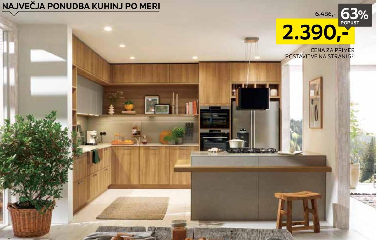 Kuhinja po meri - Akcija v trgovini Lesnina