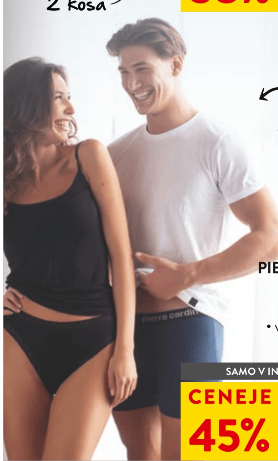 Moška spodnja majica Pierre Cardin 2 kosa - Akcija v trgovini Spar