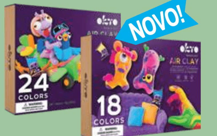 USTVARJALNI SET Z ZRAČNO GLINO O.K.TO - Akcija v trgovini E.Leclerc