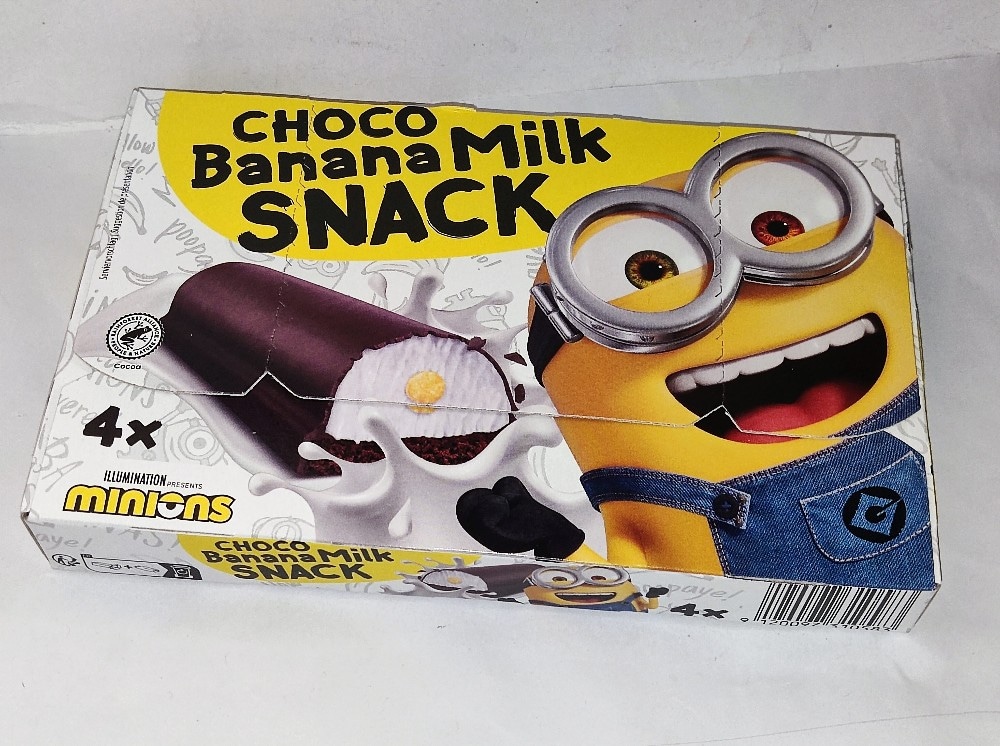 Mlečna rezina Minions 4 x 27 g Choco Banana Milk Snack Akcija v trgovini Jager
