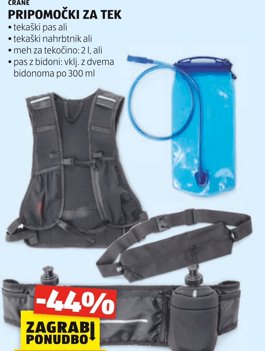 Crane Pripomočki za tek - Akcija u trgovini Hofer