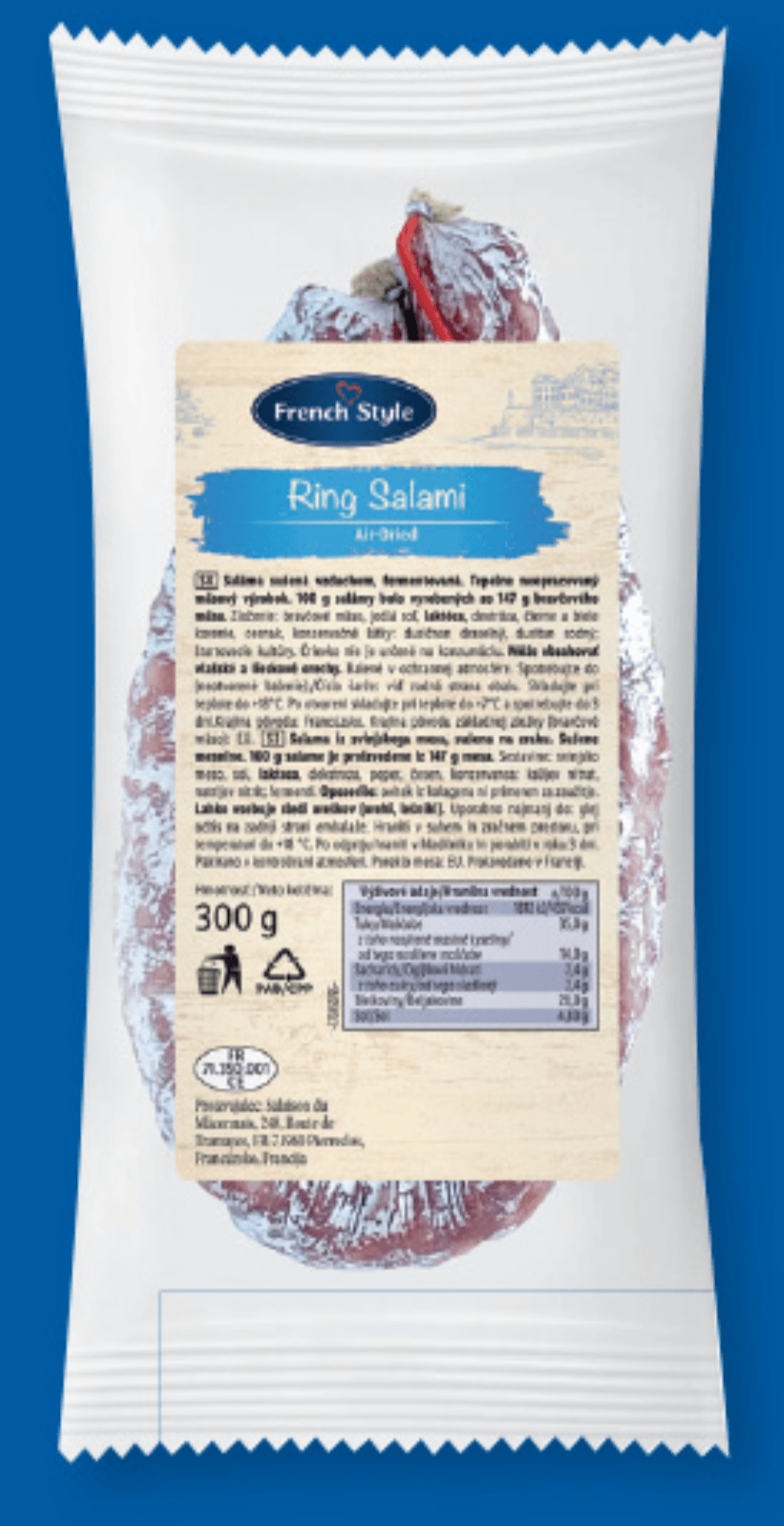 FRENCH STYLE Suha salama 300 g - Akcija v trgovini Lidl