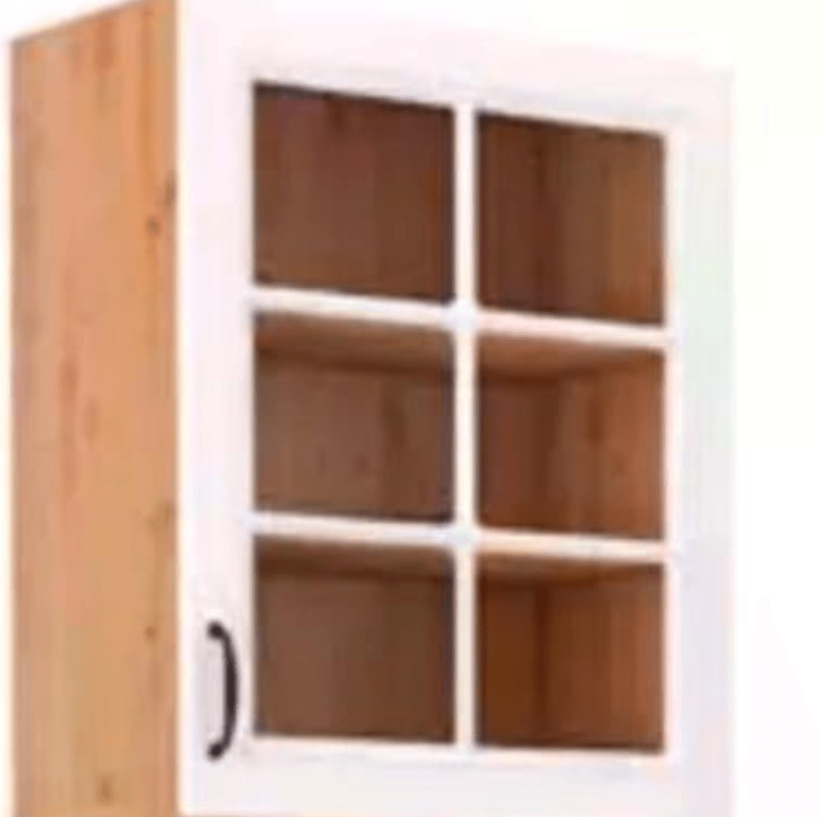 Xora stenska omarica z dvojnimi steklenimi vrati - Akcija v trgovini Lesnina