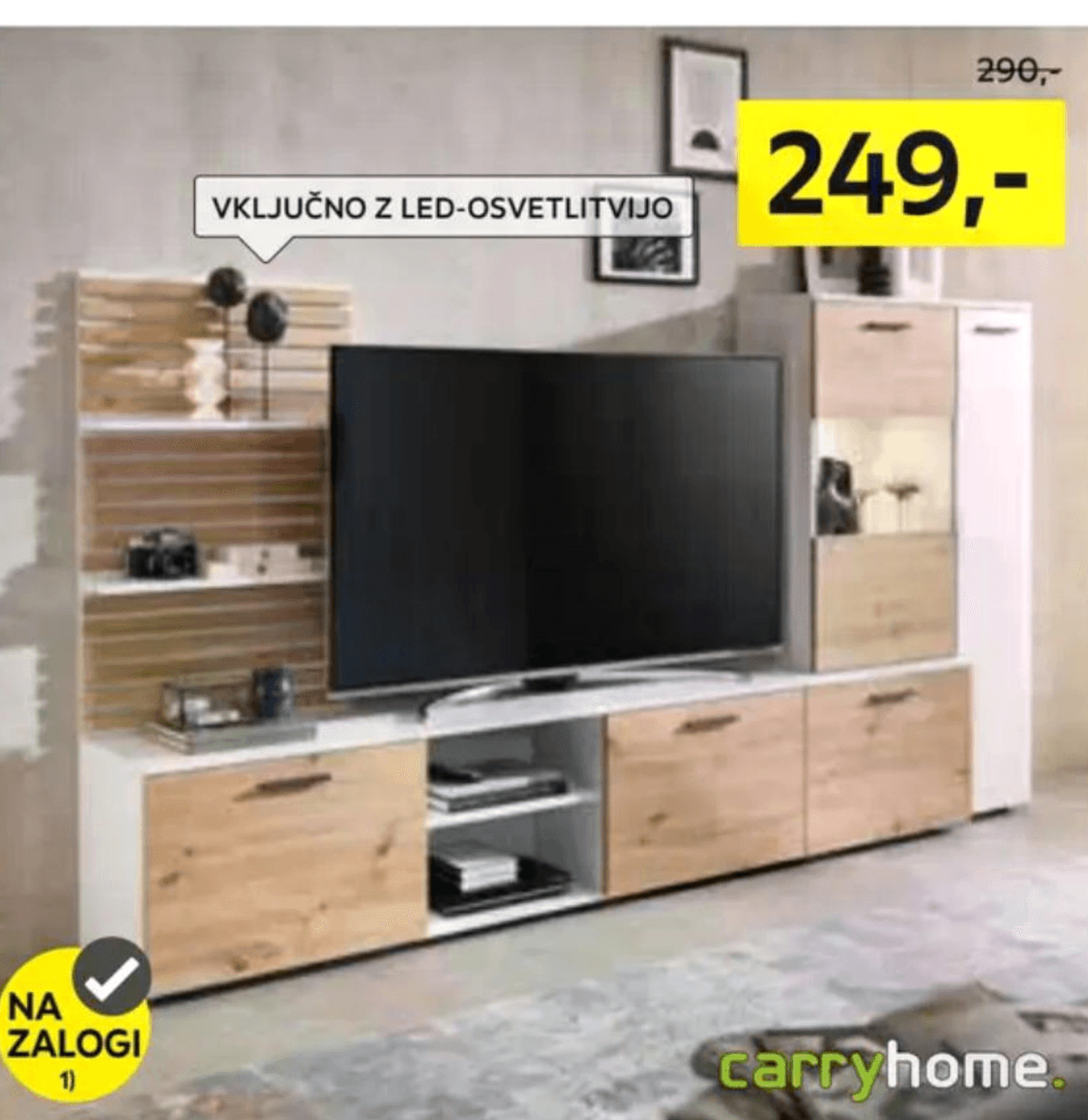 Dnevni regal carryhome. - Akcija v trgovini Lesnina