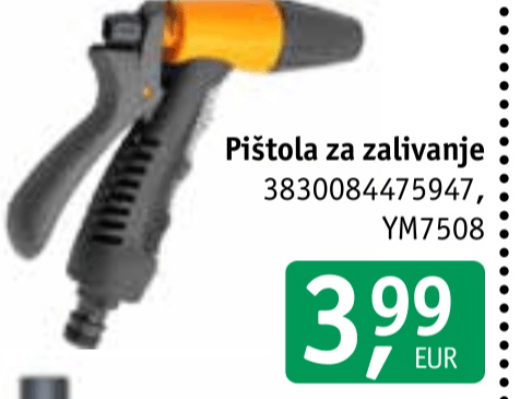 Pištola za zalivanje - Akcija v trgovini Jager