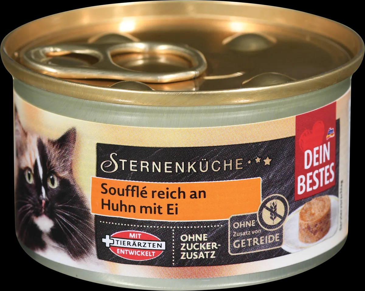 DEIN BESTES popolna hrana za odrasle mačke jajčni sufle 85 g - Akcija v trgovini Dm