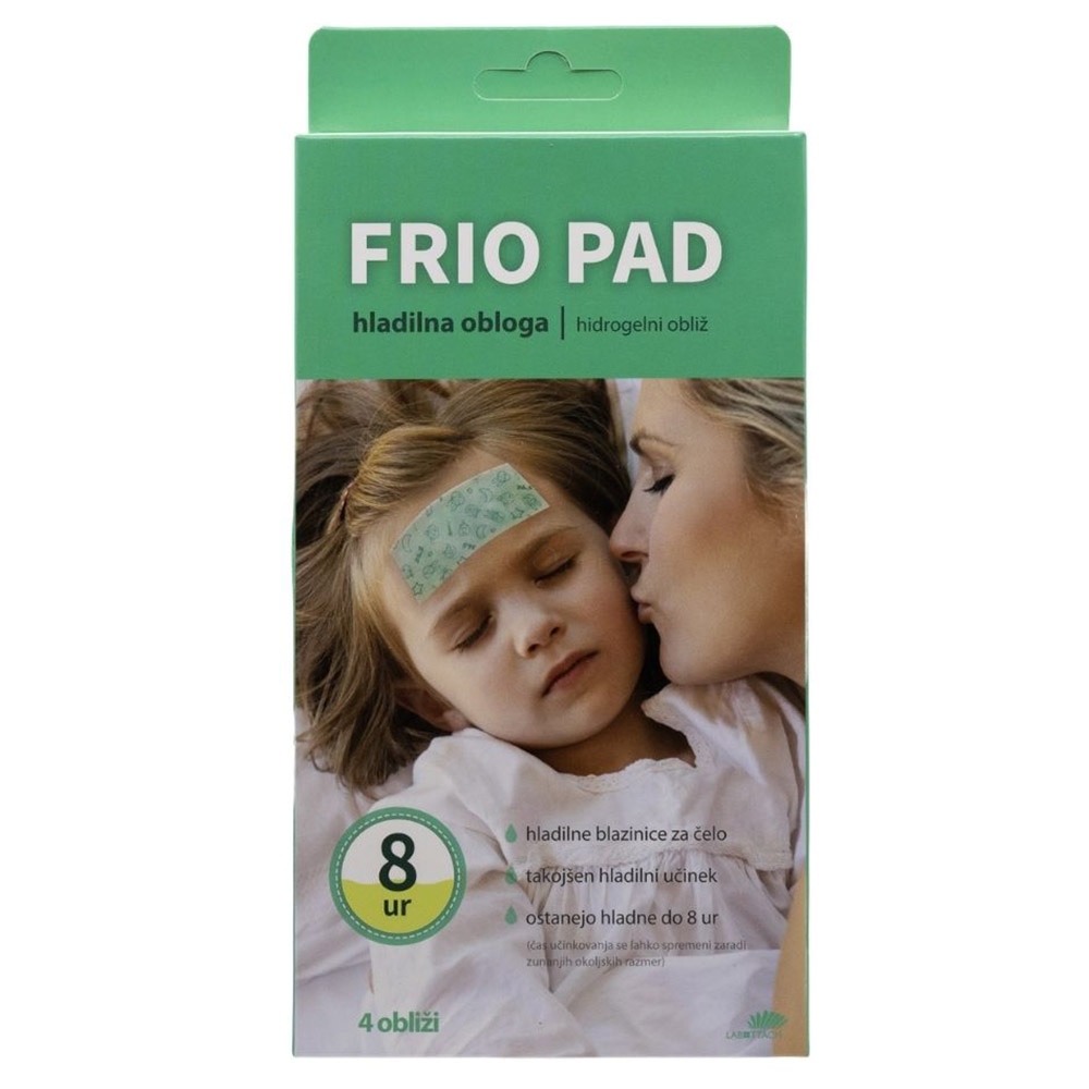 Frio Pad Hladilne blazinice za čelo 4 kom - Akcija v trgovini Tuš