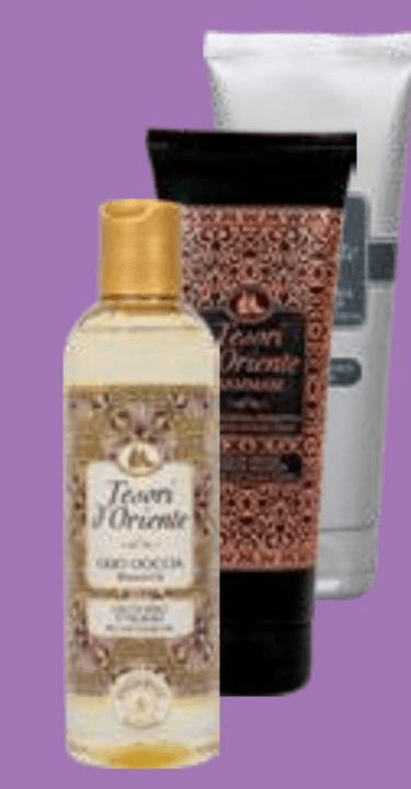 Kremni gel ali olje za tuširanje Tesori d'Oriente 250 ml - Akcija v trgovini E.Leclerc