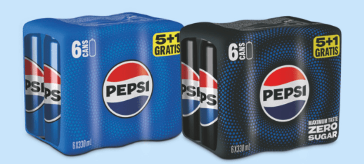 Gazirana pijača Pepsi 6 x 330 ml - Akcija v trgovini Spar