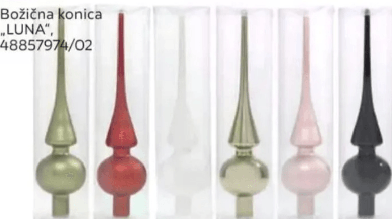 Božična konica „LUNA" - Akcija v trgovini Mömax