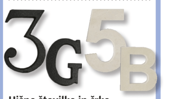 Hišne številke in črke - Akcija v trgovini Bauhaus