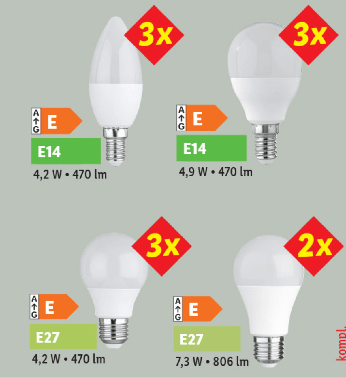LIVARNO home LED-sijalka komplet - Akcija v trgovini Lidl