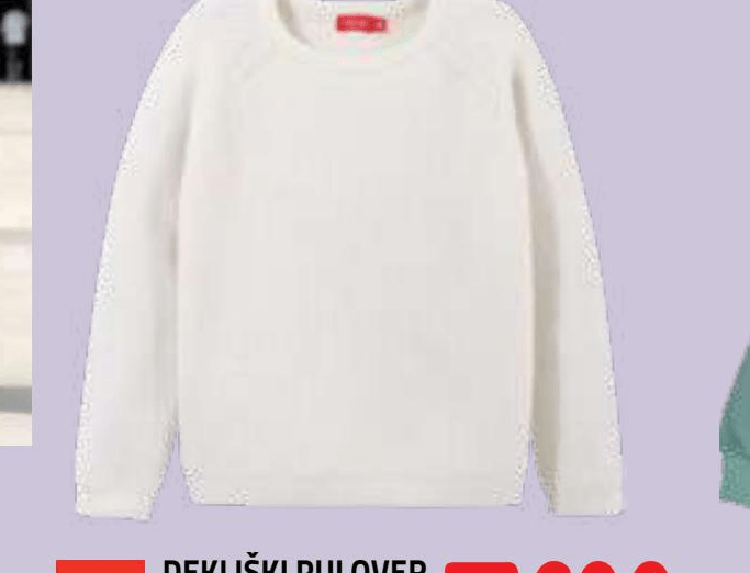 Tisjale dekliški pulover Akcija v trgovini E.Leclerc