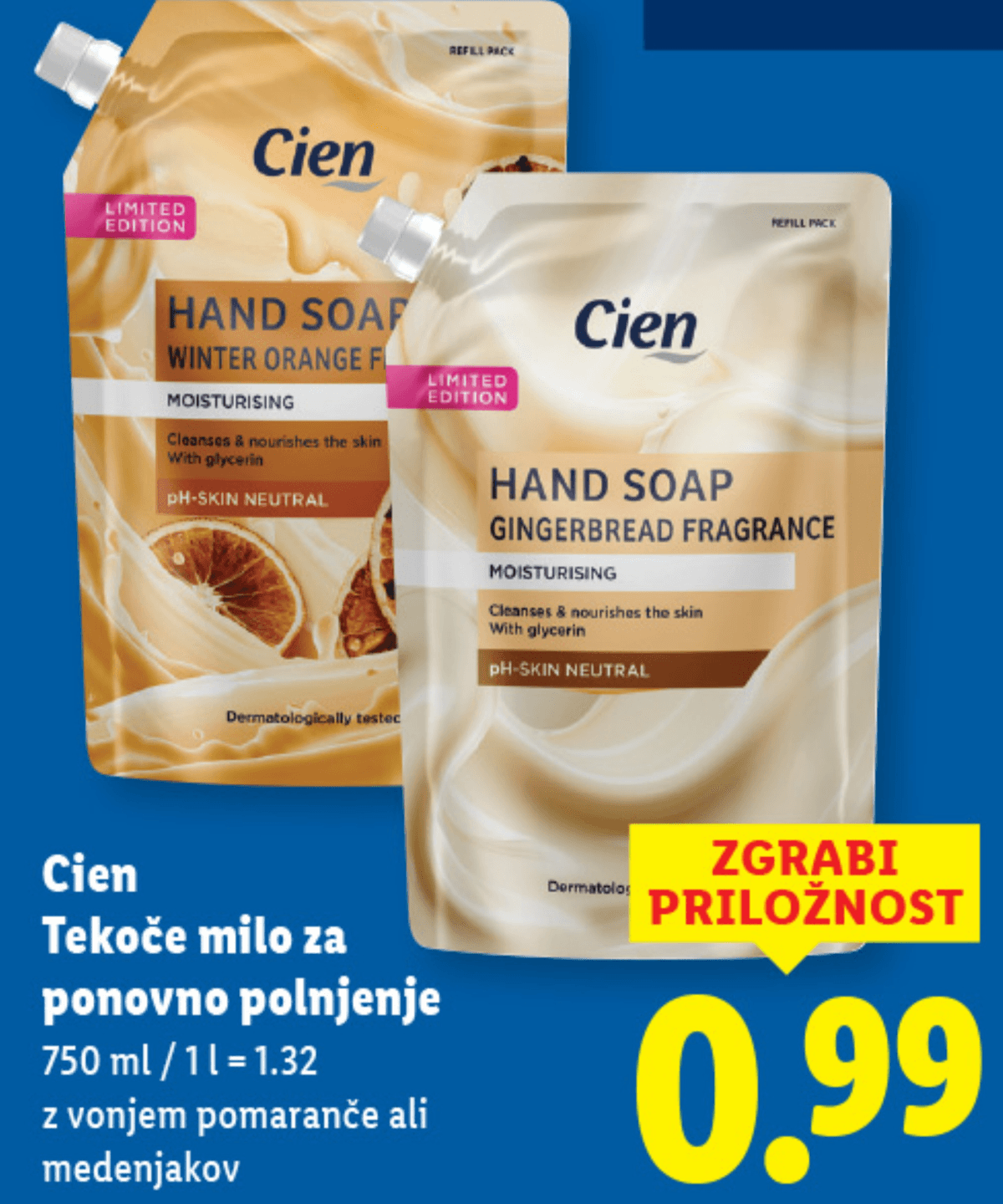 Cien Tekoče milo za ponovno polnjenje 750 ml - Akcija v trgovini Lidl