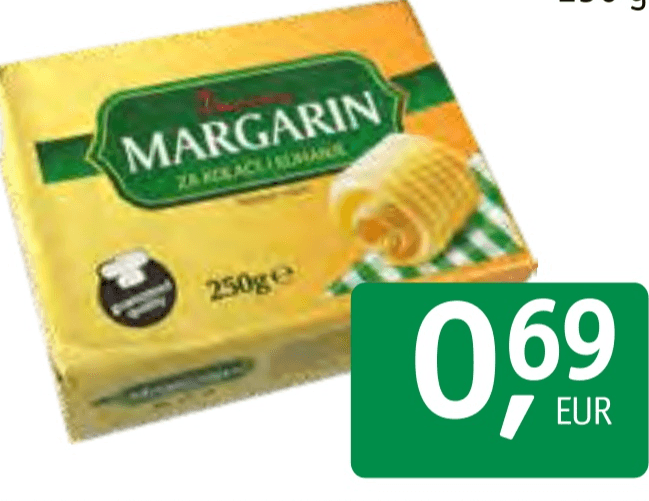 Margarina 1.ST CHOICE 250 g - Akcija v trgovini Jager