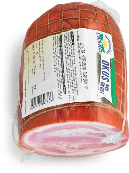 Zavita hamburška slanina 1 kg KZ Laško - Akcija v trgovini Tuš