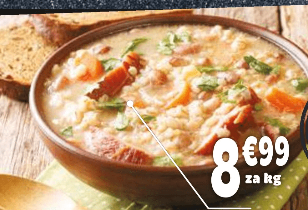 Ričet s klobaso - Akcija v trgovini E.Leclerc