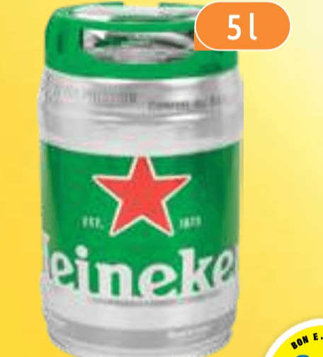Heineken Svetlo pivo 5 l - Akcija v trgovini E.Leclerc