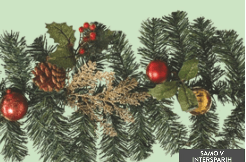 Okrasna girlanda 180 cm - Akcija v trgovini Spar