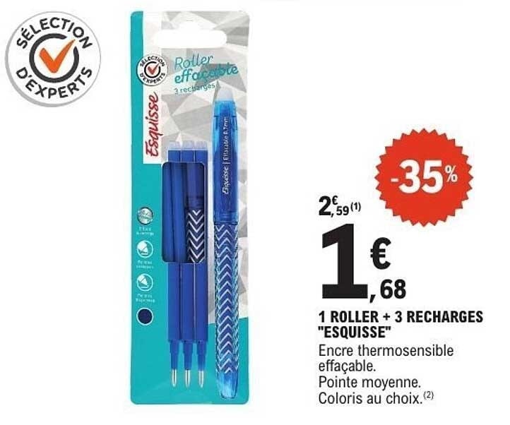 Esquisse roler 3/1 Akcija v trgovini E.Leclerc
