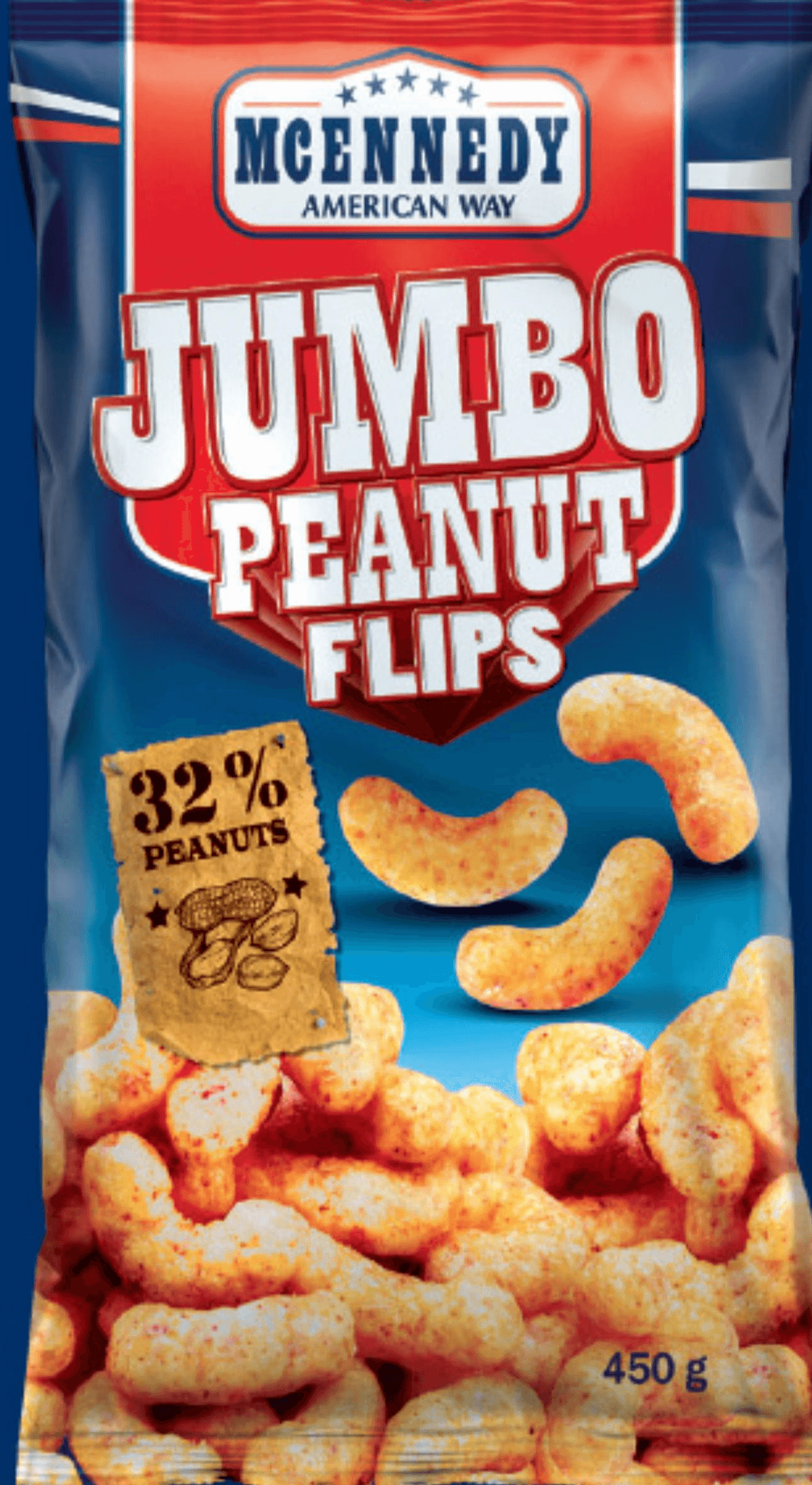 MCENNEDY Jumbo arašidov flips 450 g - Akcija v trgovini Lidl