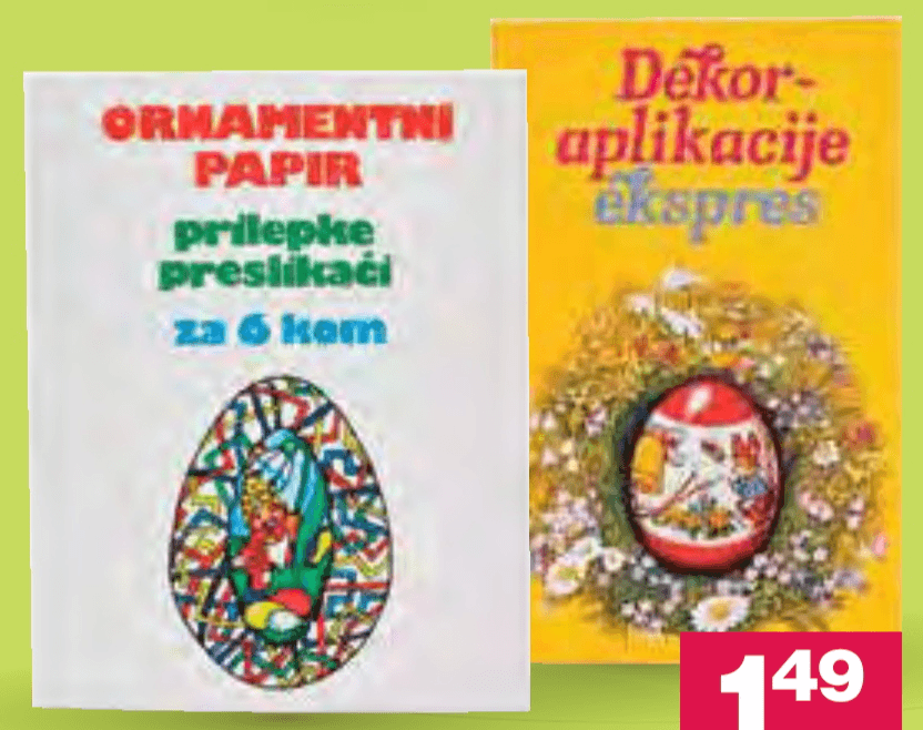 Dekor aplikacije expres - Akcija v trgovini Mercator