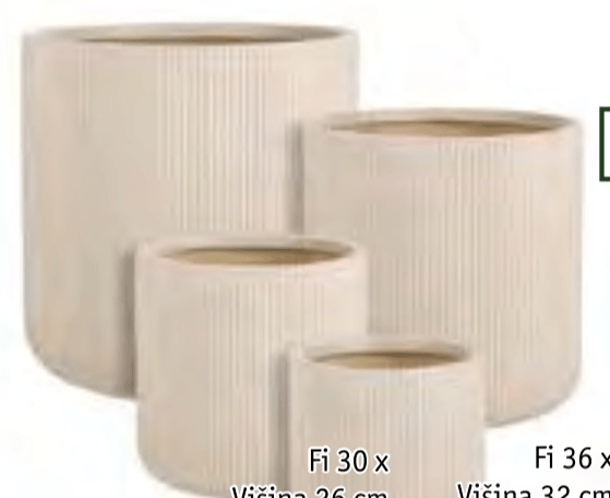 Cvetlični lonec Vesta Fi 30 x Višina 26 cm Edelman - Akcija v trgovini Jager