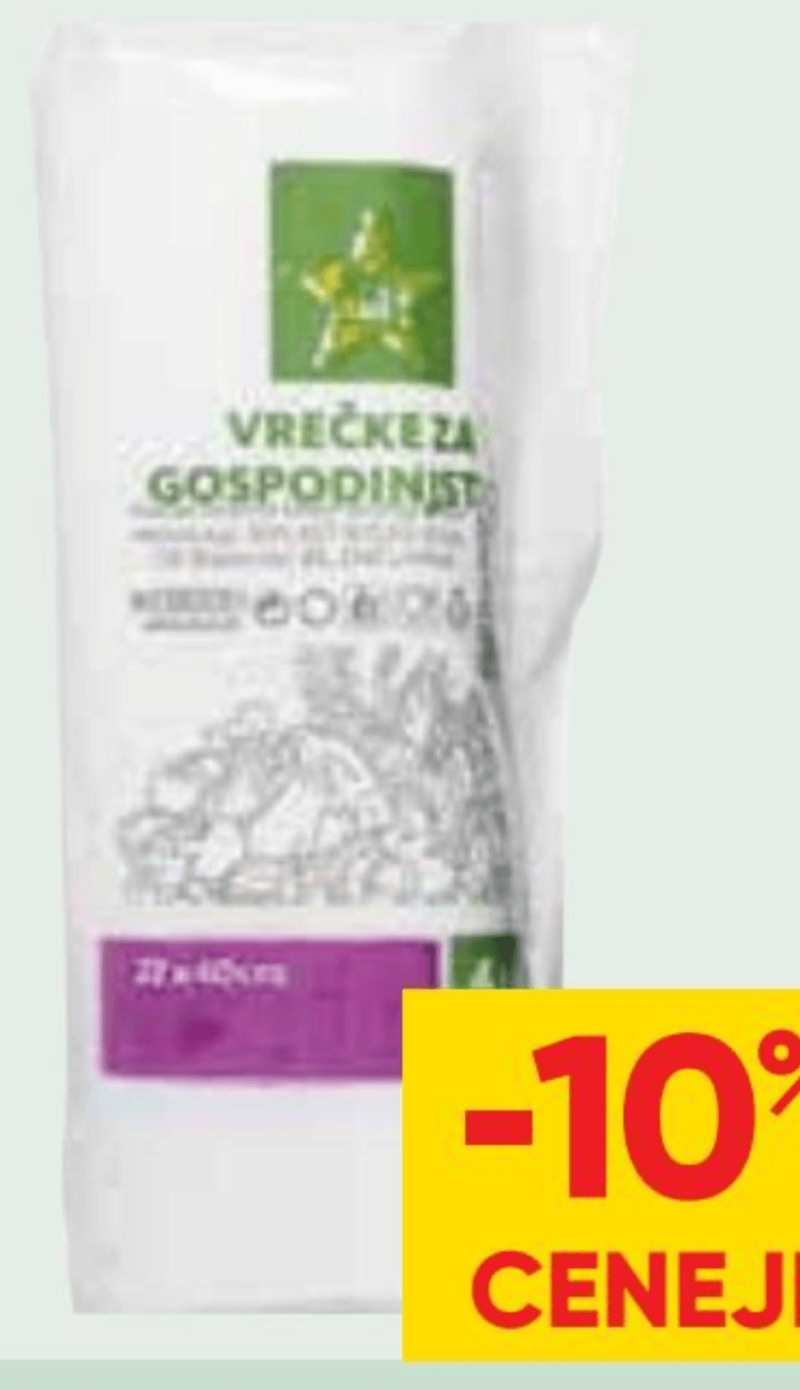 Vrečke za gospodinjstvo 4 kg, 50/1 Biplast Bizjak - Akcija v trgovini Tuš