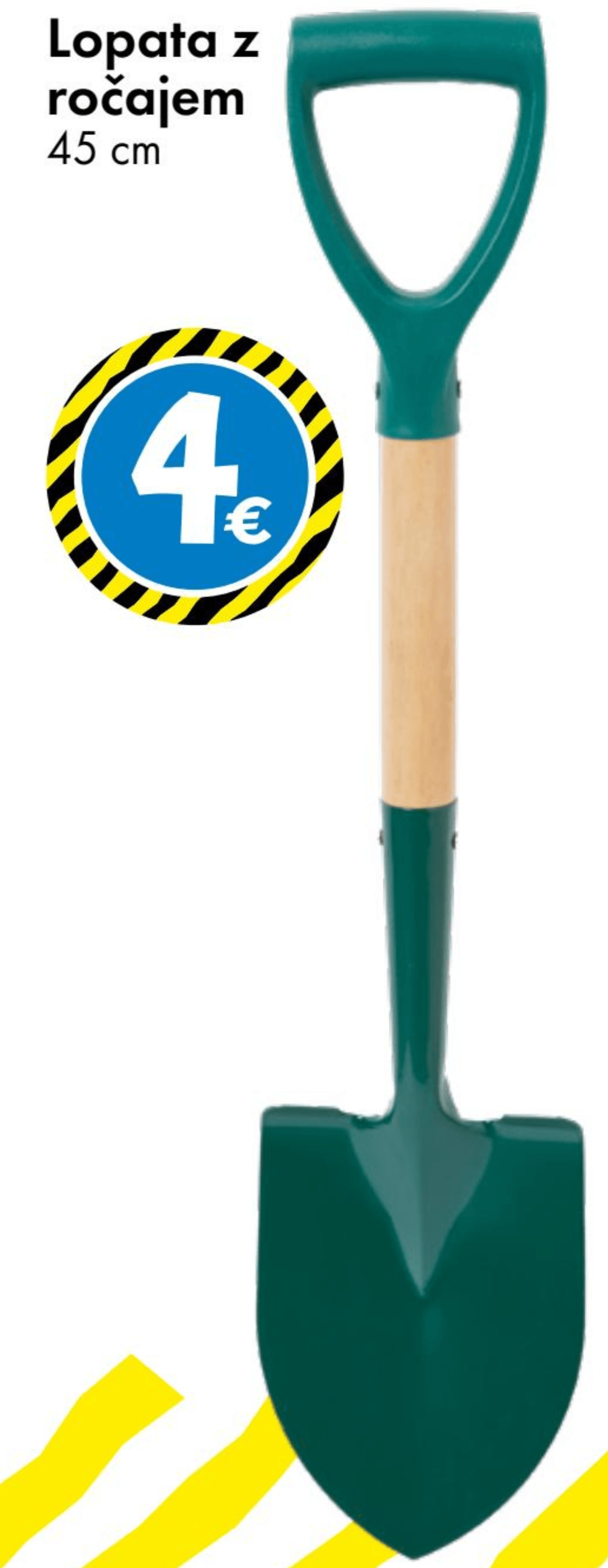 Lopata z ročajem - Akcija v trgovini Tedi