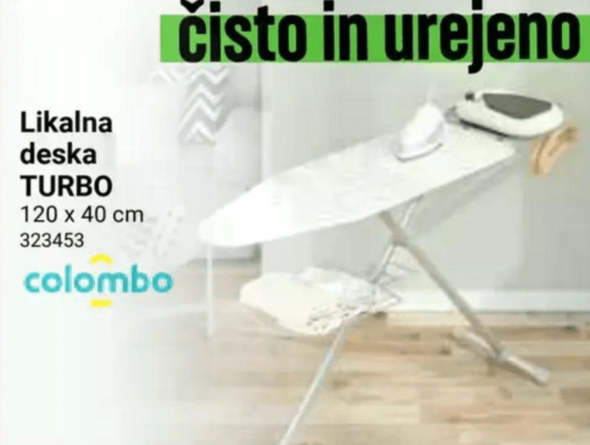 Likalna deska TURBO Colombo - Akcija v trgovini Pevex
