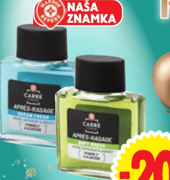 Losjon po britju Carré Homme 100 ml - Akcija v trgovini E.Leclerc