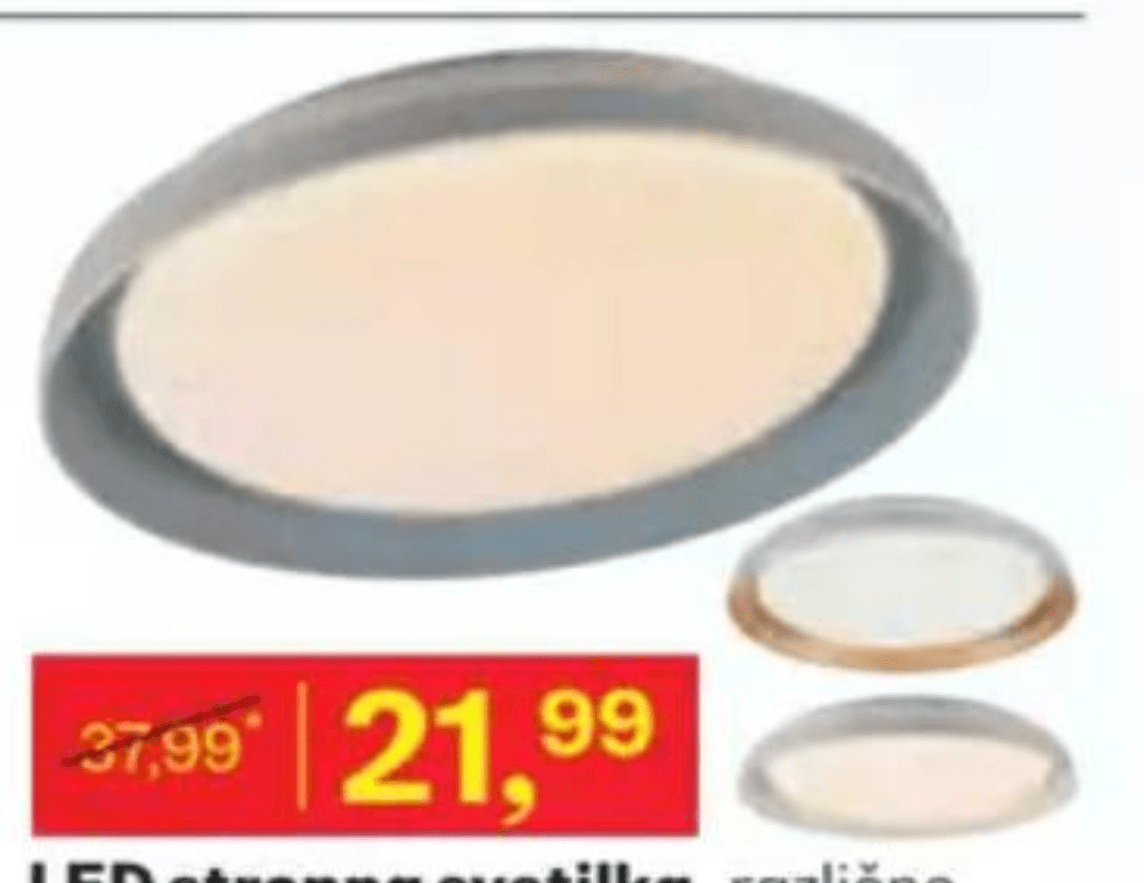 LED stropna svetilka - Akcija v trgovini Rutar