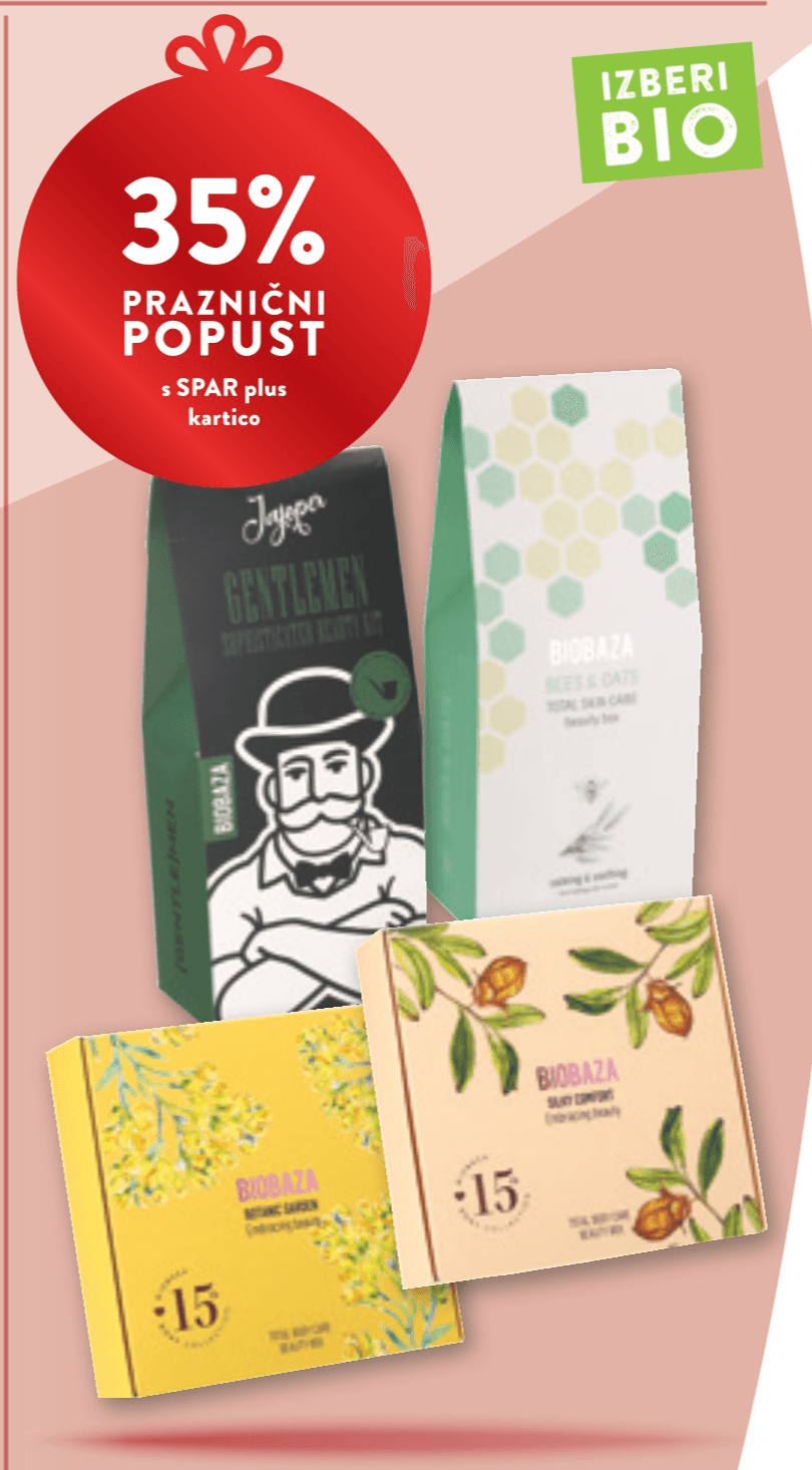 Darilni seti Biobaza - Akcija v trgovini Spar