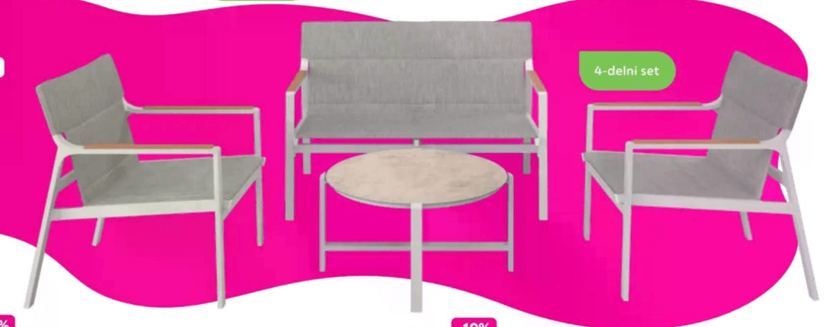 Vrtni set „LINZ" 4-delni set - Akcija v trgovini Mömax