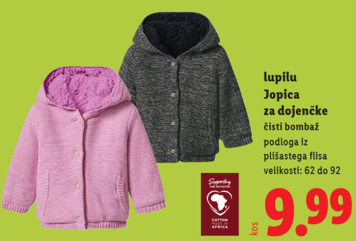Lupilu Jopica za dojenčke - Akcija v trgovini Lidl