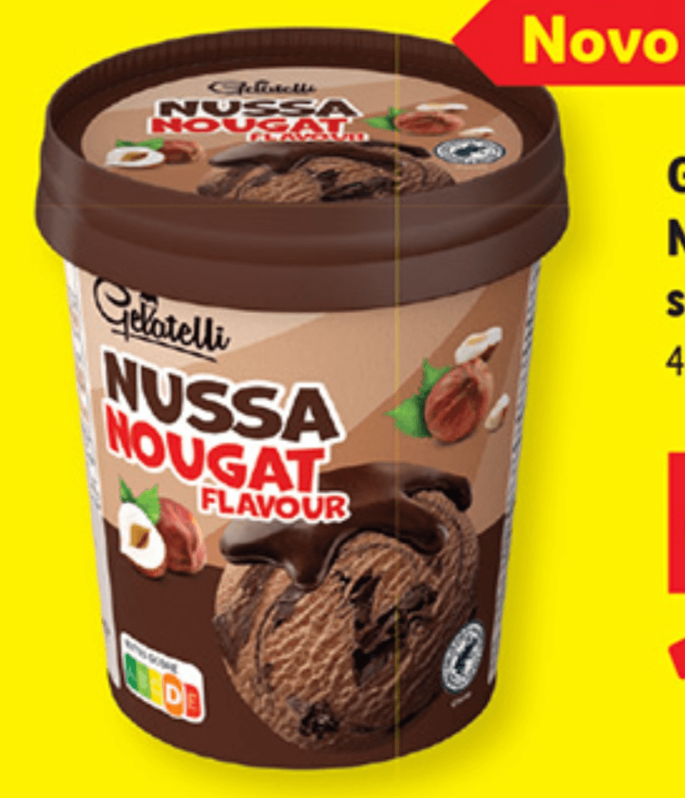 Gelatelli Nussa nougat sladoled 470 ml - Akcija v trgovini Lidl
