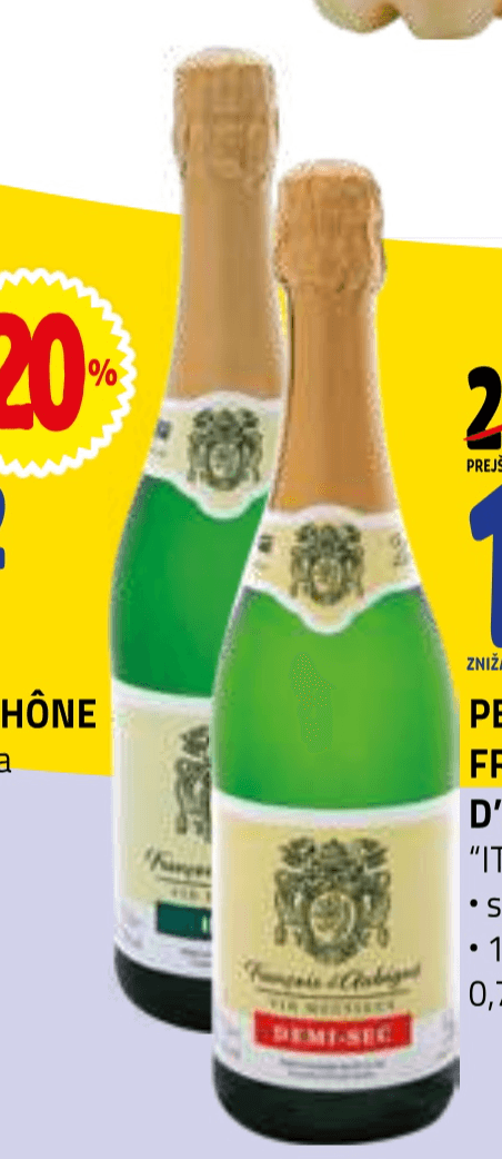 Peneče vino Francois d'Aubigné 0,75 l - Akcija v trgovini E.Leclerc