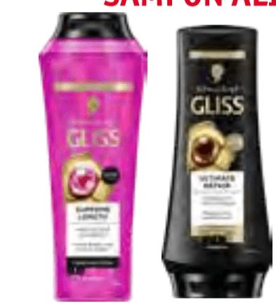 Šampon ali Regenerator Gliss 200 ml ali 250 ml - Akcija v trgovini Jager