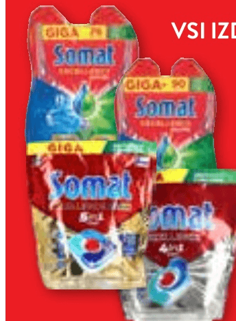 Somat izdelki za strojno pomivanje posode Akcija v trgovini Spar