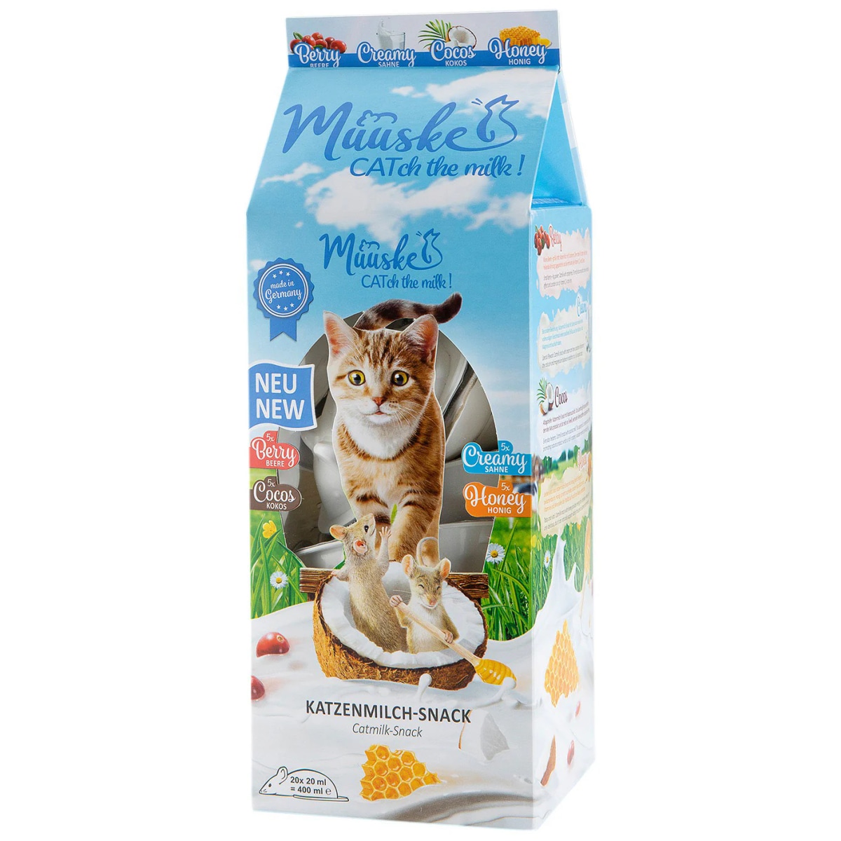 Mleko z okusom za odrasle mačke Muuske 1x20ml - Akcija v trgovini Mr. Pet