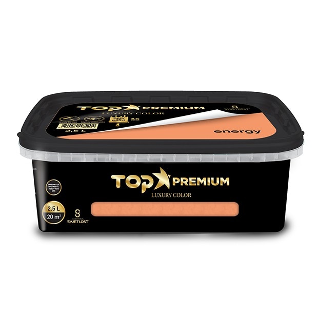 Barva za notranje zidove TOP PREMIUM 2,5 l - Akcija v trgovini Pevex